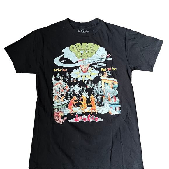 Green Day Adult SM Dookie Full Color Album Cover Graphic T-shirt - Picture 1 of 3